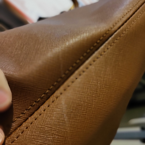 Michael Kors Used Brown/tan Tote Bag - Picture 7 of 13